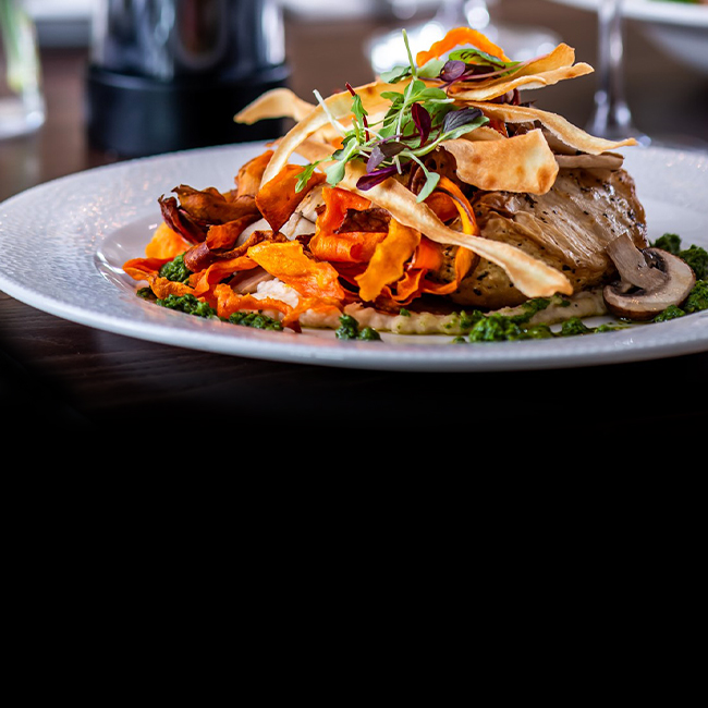 Vegan menu at The Anchor Inn