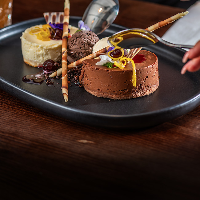 Dessert menu at The Anchor Inn