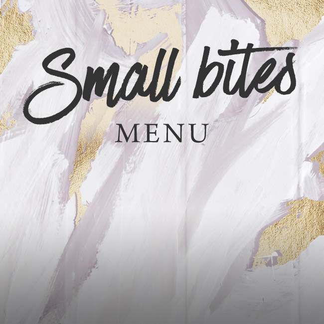 Small Bites menu at The Anchor Inn 